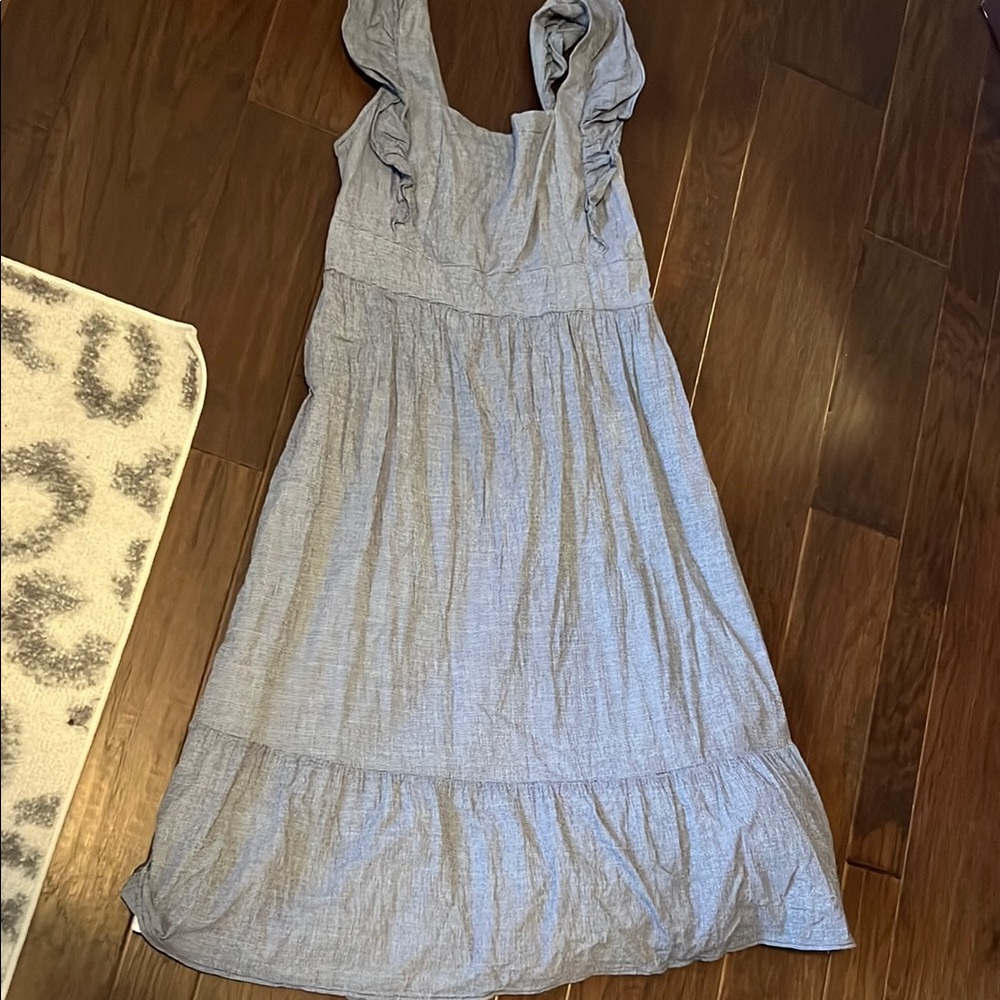 Chic Blue Sleeveless Dress